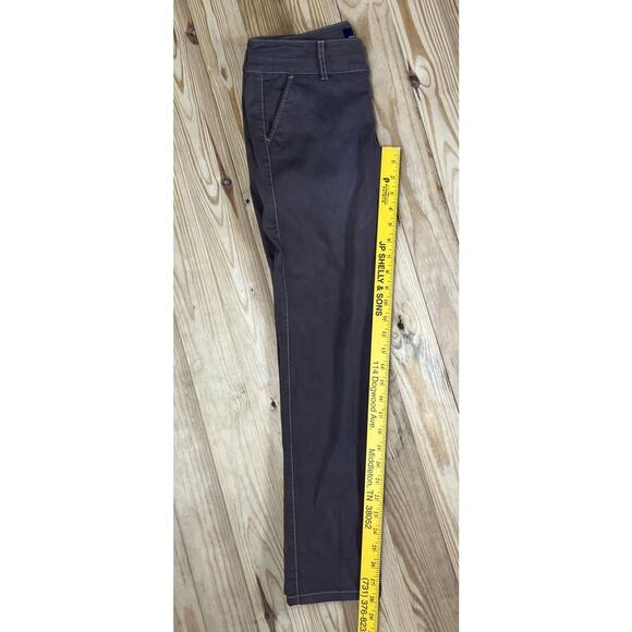 American Eagle Jeans Womens sz 2 Brown Denim Skinny Leg Low Rise 29x28 - Picture 6 of 6